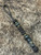 Metal Bullet with Engraved Cross & Skull Bead Knife Lanyard with Hematite & Brass Accents on Black/Coyote 550 Cord