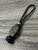 Custom Split Bead Knife Nub with Black Carbon Fiber, Dyed Blue Burl, Tan G10, Black G10, and Copper Accented by Onyx and Copper Spacers On Black 550 Cord