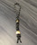 Black and Gold Paracord Loop Lanyard with Polished Gold Finished Beads and Handmade Elk Antler Bead Black and Gold Paracord Loop Lanyard with Polished Gold Finished Beads and Handmade Elk Antler Bead