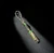 Black & White Glow In The Dark Paracord Knife Lanyard with Green Anodized Spiral Spacer and Handmade Gray Maple, Green Glow Resin, and Black/White Swirl Resin Puzzle Bead Accented by Brass & Jade Green