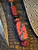 Custom Black/Red Diamond Paracord Knife Lanyard with Black Skull and Hand Sculpted Black/Red Layered G10 Bead Accented by Red Jasper