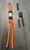 DIY Knife Lanyard Kit - Hunter Orange Paracord with Glow Bead and Black Spacer Beads