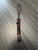 Black and Red Paracord Skull Bead Knife Lanyard with Accents Black and Red Paracord Skull Bead Knife Lanyard with Accents