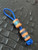 2-Pack of Figured Teak Wood and Peacock Swirl Resin Handmade EDC Lanyard Beads 2-Pack of Figured Teak Wood and Peacock Swirl Resin Handmade EDC Lanyard Beads