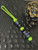 Handmade Purple & Neon Green Resin Glow In The Dark Bead Knife Lanyard with Amethyst and Faceted Black Accent Beads Handmade Purple & Neon Green Resin Glow In The Dark Bead Knife Lanyard with Amethyst and Faceted Black Accent Beads