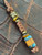 Brass Reaper Knife Lanyard with Multi Color Resin and Oak Split Bead