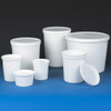 Multi-Purpose White Containers with Snap on Lid