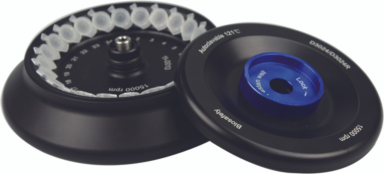 24 place rotor kit with bio-cover, 1.5/2ml x 24, 15000rpm