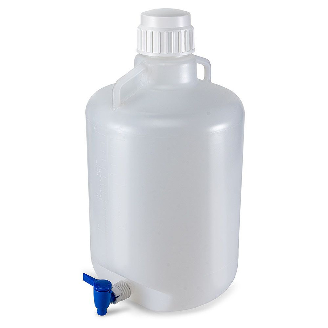 Globe Scientific Round LDPE Carboys with Spigot, 10L-50L