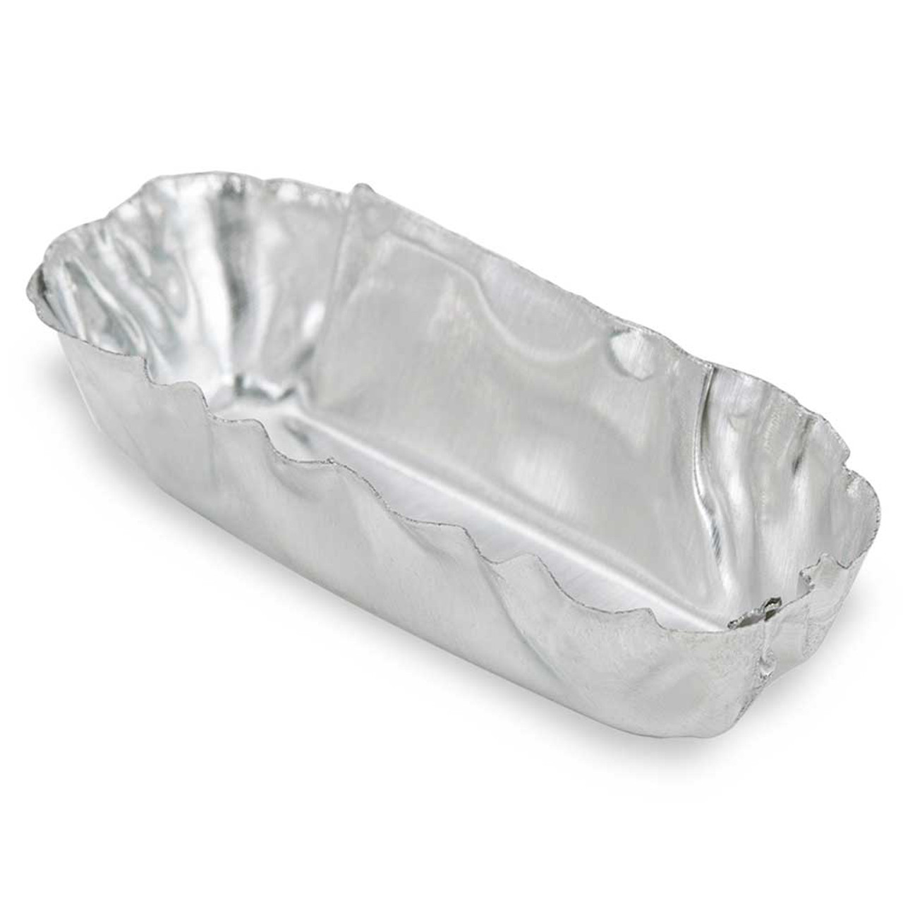 Globe Scientific Rectangle 1.12mL Micro Aluminum Weighing Dish.