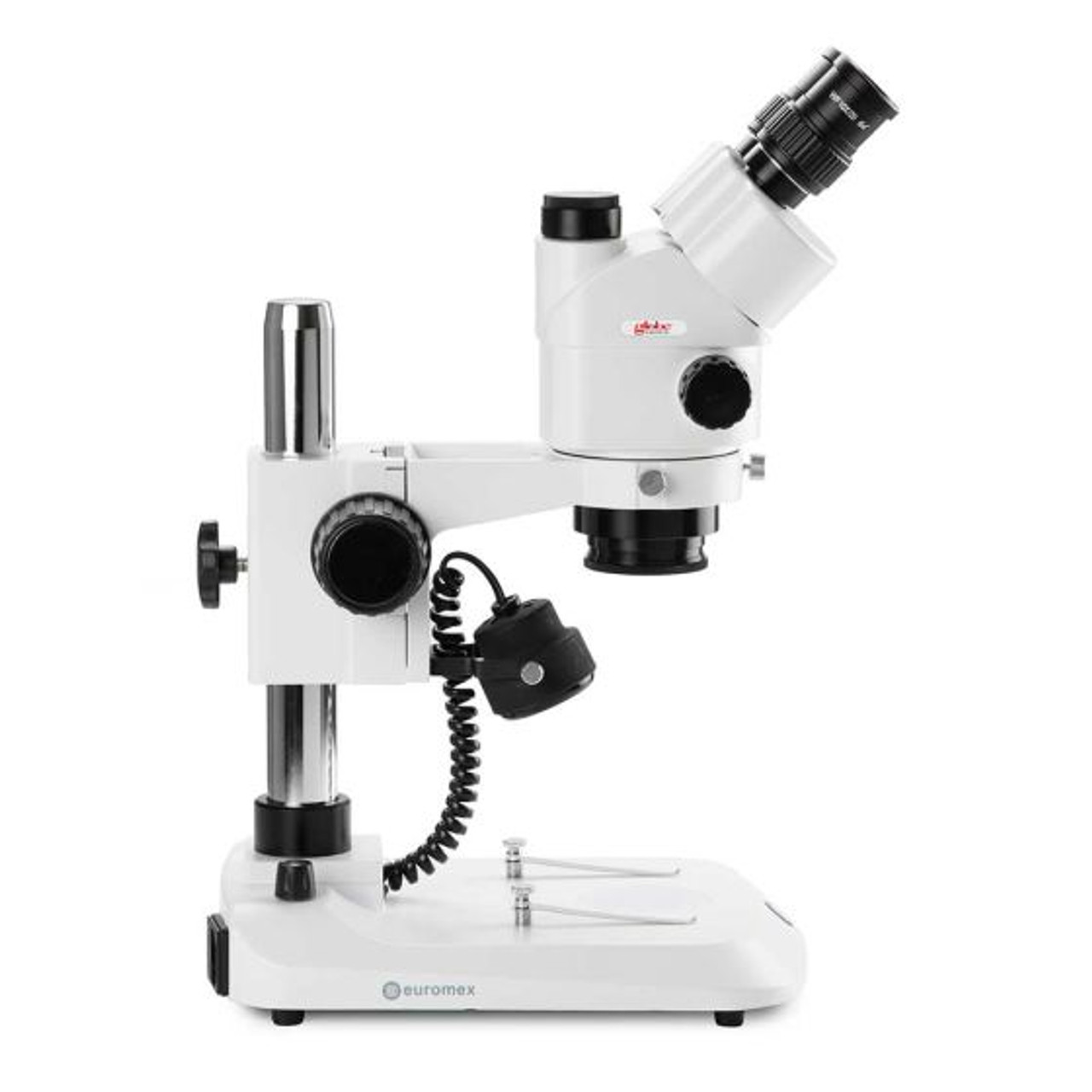 Side view of the Euromex StereoBlue series stereo microscope model ESB-1903-P.
