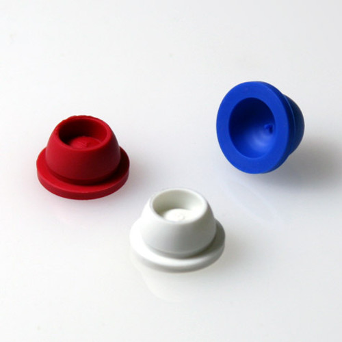 12/13mm Pierceable Santoprene Stoppers, Assorted Colors