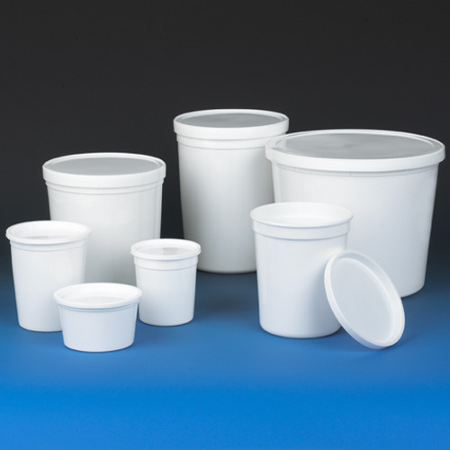 Multi-Purpose White Containers with Snap on Lid