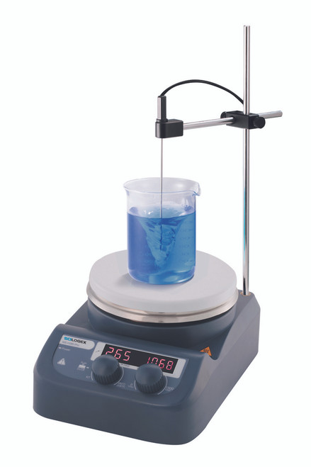 Scilogex MS-H280-Pro Circular-top LED Digital Hotplate Stirrers with PT-1000 sensor & support stand