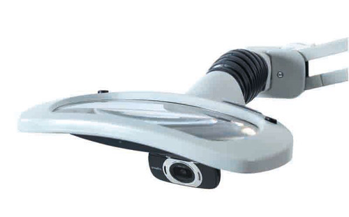 Closeup of BenchKam on Illuminated Magnifier