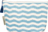 Mermaid Hair Don't Care cotton zipper pouch open view showing interior — Crabby Mermaid