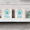 Ombre Sea Turtle LOVE Block Sign

Add a touch of whimsy to your home decor with this adorable turtle box sign! Wood box sign features ombre turtle design with peace and love sentiments and rope trim border. 

DETAILS

Material: Wood
Size: 5"sq