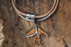 Whale Yeah - Koa Wood Whales Tail Necklace on Cork