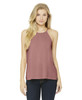 Flowy High Neck Tank- Mauve