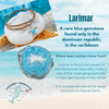 Larimar is a rare blue gemstone found exclusively in the Dominican Republic — one of the rarest minerals on Planet Earth — Crabby Mermaid