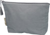 BeYouTiful cotton zipper pouch back view showing solid back and tassel zipper detail — Crabby Mermaid