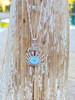 Genuine Larimar crab necklace in sterling silver ‚Äî genuine Dominican Republic Larimar ‚Äî Crabby Mermaid