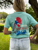 Patriotic Mermaid Short Sleeve Tee - Aqua

Our Patriotic Mermaid Tee is the perfect addition to any mermaid lover's wardrobe. Show your American Pride in our Crabby Mermaid Orginal Patriotic Tee. Made of organic and sustainable cotton, this super soft unisex tee is so comfy you'll never want to take it off. Wear it to the beach or out on the town; you're sure to catch some attention with this bright and colorful graphic tee, exclusive to Crabby Mermaid. Pair with your favorite shorts, jeans, or capris for a casual look, or dress it up a little by wearing it with a skirt. This shirt also comes in Azure; grab one of each!