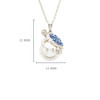 Sterling silver sea turtle pearl necklace pendant 12mm x 22mm ‚Äî Drops of Joy collection Irish ocean jewelry
