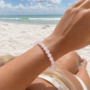 Rose Quartz Gemstone Beaded Stretch Bracelet