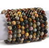 Jasper Gemstone Polychrome  Beaded Stretch Bracelet - 8mm
Treat your wrists to a vibrant burst of color and design with the 8MM Gemstone Polychrome Jasper Bead Elastic Bracelet. Boasting 8mm multi-hued, vibrant jasper beads and elasticated cord for ease and convenience, this gorgeous piece of jewelry will undoubtedly draw all the attention and compliments. Add some luxury and vibrancy to your outfit and style with the 8MM Gemstone Polychrome Jasper Bead Elastic Bracelet, a unique and chic statement piece. It features beautiful natural gemstones, giving it a striking, eye-catching quality. Be stylish and colorful wherever you go with this dazzling piece of jewelry!

Out of all the gemstones, jasper is the best for stress. It is known as the “supreme nurturer,” and it is said to help achieve a state of calm and Zen. It protects your energy by absorbing all the negativity, so having it on hand is great when going through a hard time.

Jasper is said to draw out the truth from within and helps you to see things clearly and be honest with yourself. For the green warriors out there, it also helps to clear out spaces for environmental pollution and radiation.