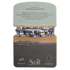 Stone Wrap Sodalite Silver on packaging card showing Stone of Intuition meaning - Crabby Mermaid