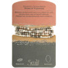 Stone Wrap Ocean Agate on packaging card showing Stone of Plenitude meaning - Crabby Mermaid