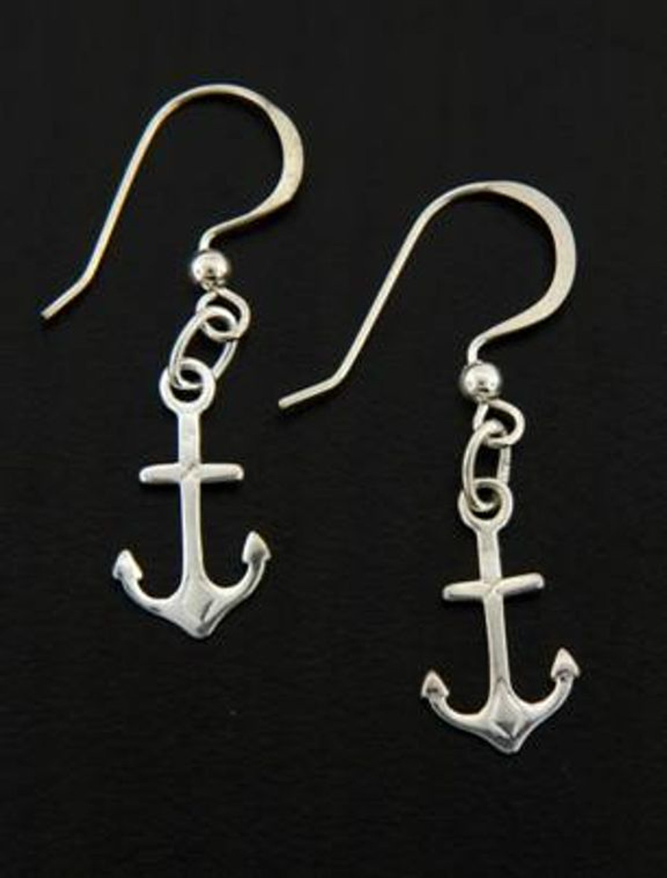 Blue Anchor Earrings // Sailor Earrings // Nautical Ocean 