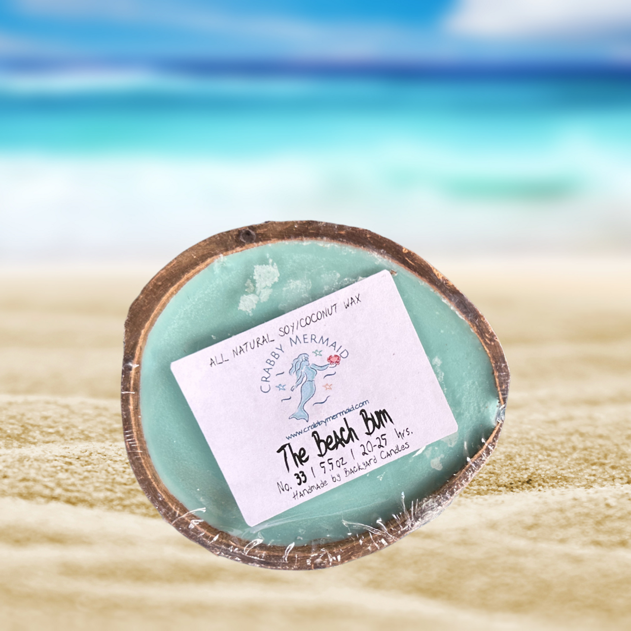 The Beach Bum Soy/Coconut Wax Candle  Relaxing Scented Candles – Backyard  Candles