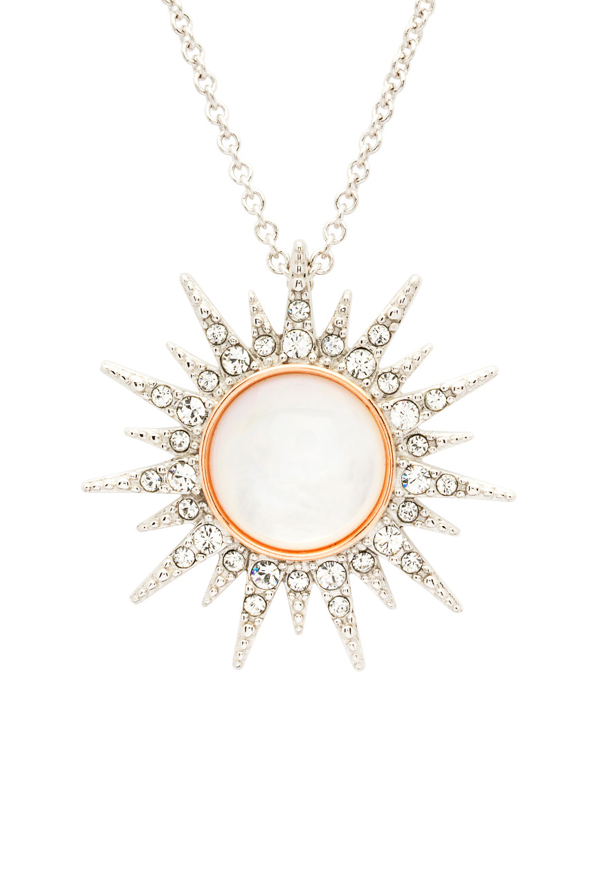 Sheryl Lowe Sterling Silver Pave Diamond Sun Cable Chain Necklace | Neiman  Marcus