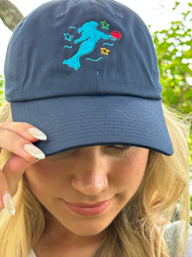 The Original Crabby Mermaid Hat - Navy

This hat was MERmade for you!!!!

6 panel ultra lightweight low profile unconstructed hat
Durable Lightning Textiles double-faced poly cotton twill fabric
Ultra lightweight construction for breathability
Moisture wicking performance sweatband
VELCRO brand closure with tab
Embroidered with Crabby Mermaid Orginal Design
