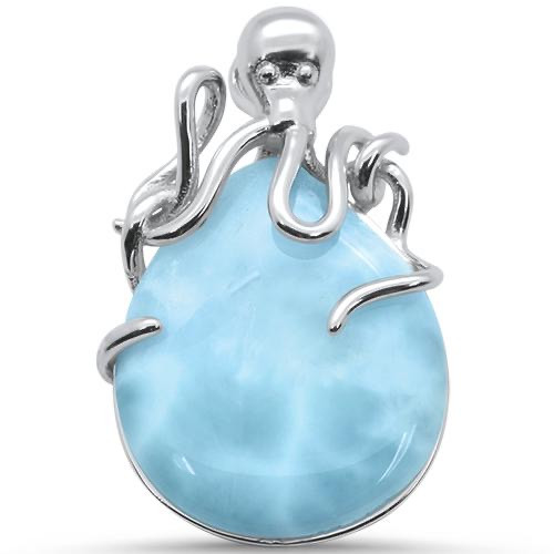 Larimar is a rare blue variety of the silicate mineral pectolite found only in the Dominican Republic, in the Caribbean. Its coloration varies from white, light-blue, green-blue to deep blue.

HOW LARIMAR GOT ITS NAME
The two explorers decided to call the beautiful stone larimar, which combined the Dominican's daughter's name, Larissa, with Mar, the Spanish word for sea. A unique name for an extraordinary stone.

Larimar is said to enlighten and heal in a physical, emotional, mental, and spiritual way. It stimulates the heart, throat, third eye, and crown chakras, facilitating inner wisdom and outer manifestation. It represents peace and clarity, radiating healing and love energy. It is recommended for people who are stressed.