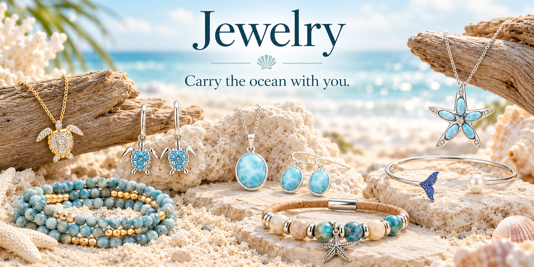 Crabby Mermaid coastal and ocean-inspired jewelry collection