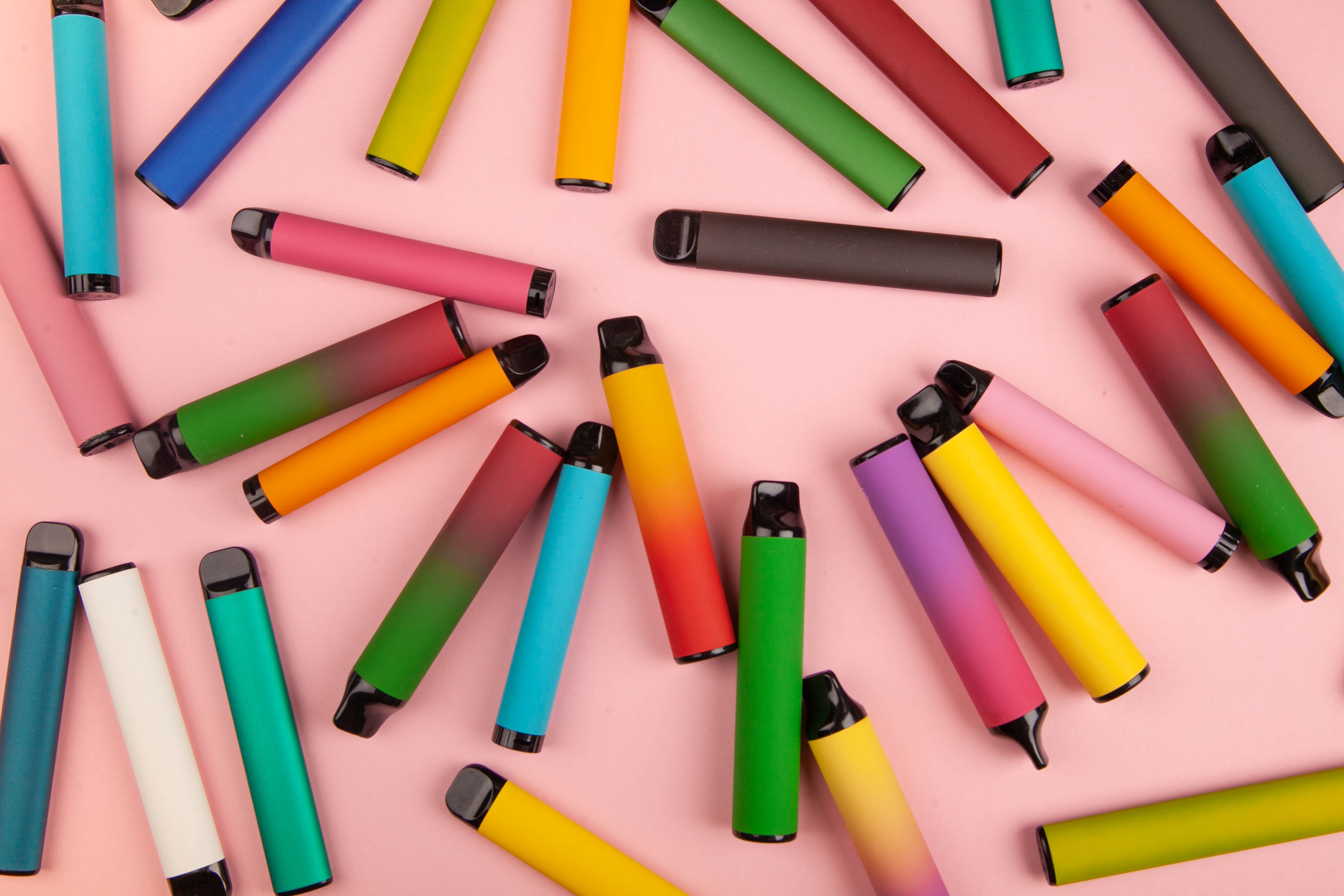 A collection of nicotine-free vapes which may or may not be safe to use.