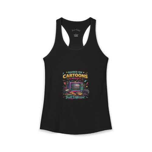 Cartoons and Neglect Nostalgia Racerback Tank | 80s 90s Kids