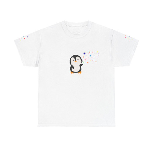 Cute Penguin Illustration Tee | Small Sparkles Graphic