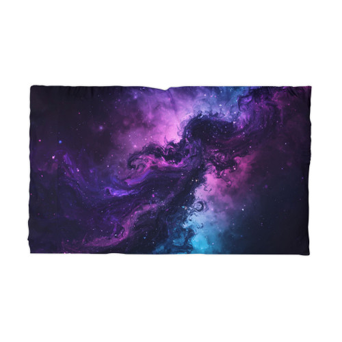 Galaxy Swirl Microfiber Pillowcase — Purple Space Sky Pillow Cover