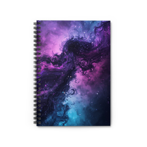 Galaxy Swirl Spiral Notebook — Ruled Journal for Notes & School