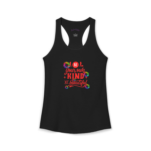 Be Your Own Kind of Beautiful Tank Top | Inspirational Sunflower Racerback Tank | Women's Motivational Graphic Tank