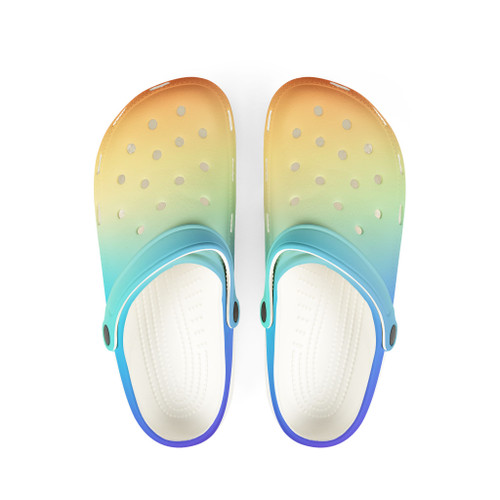 Lagoon EVA Foam Clogs | Tropical Blue Slip-On Shoes | Coastal Summer Footwear | Lightweight Garden Clogs
