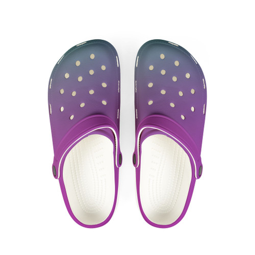 Ocean Spell EVA Foam Clogs | Ocean Gradient Slip-On Shoes | Coastal Summer Footwear | Colorful Garden Clogs