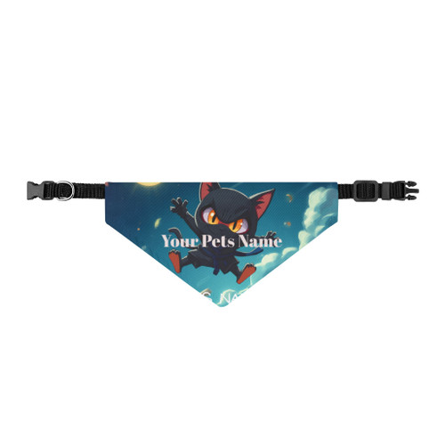 Ninja Cat Customize with your pets Name Bandana