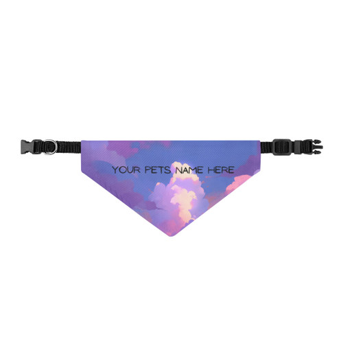 Dreamscape Clouds- Customize with your pets Name Bandana