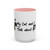 My Cat and I Talk About You Mug | Accent Coffee Mug