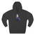 Rainbow Wolf Silhouette Hoodie | Colorful Moon Graphic